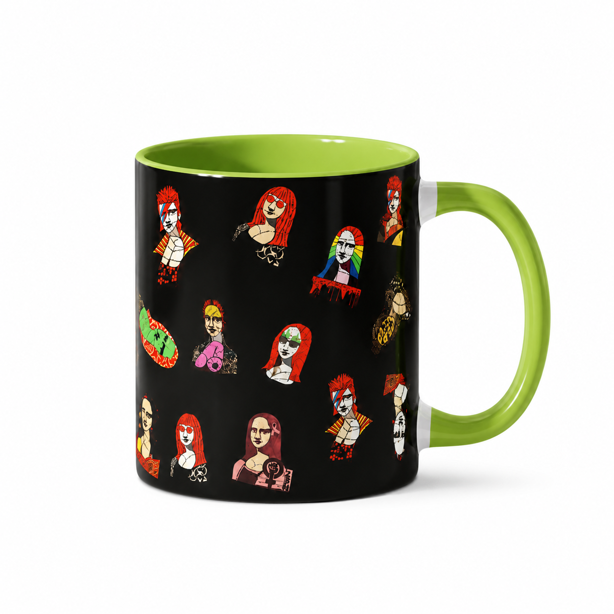 Caneca Colors Verde e Preto