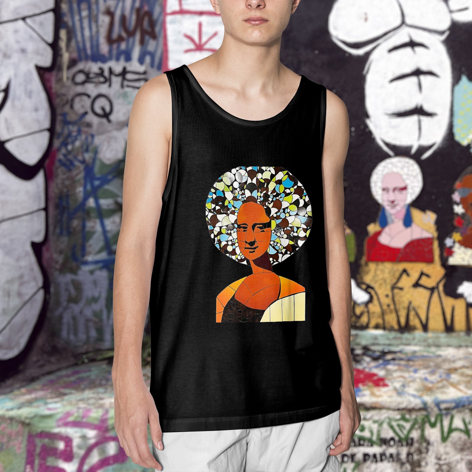 Camiseta Regata Mona Black Blues