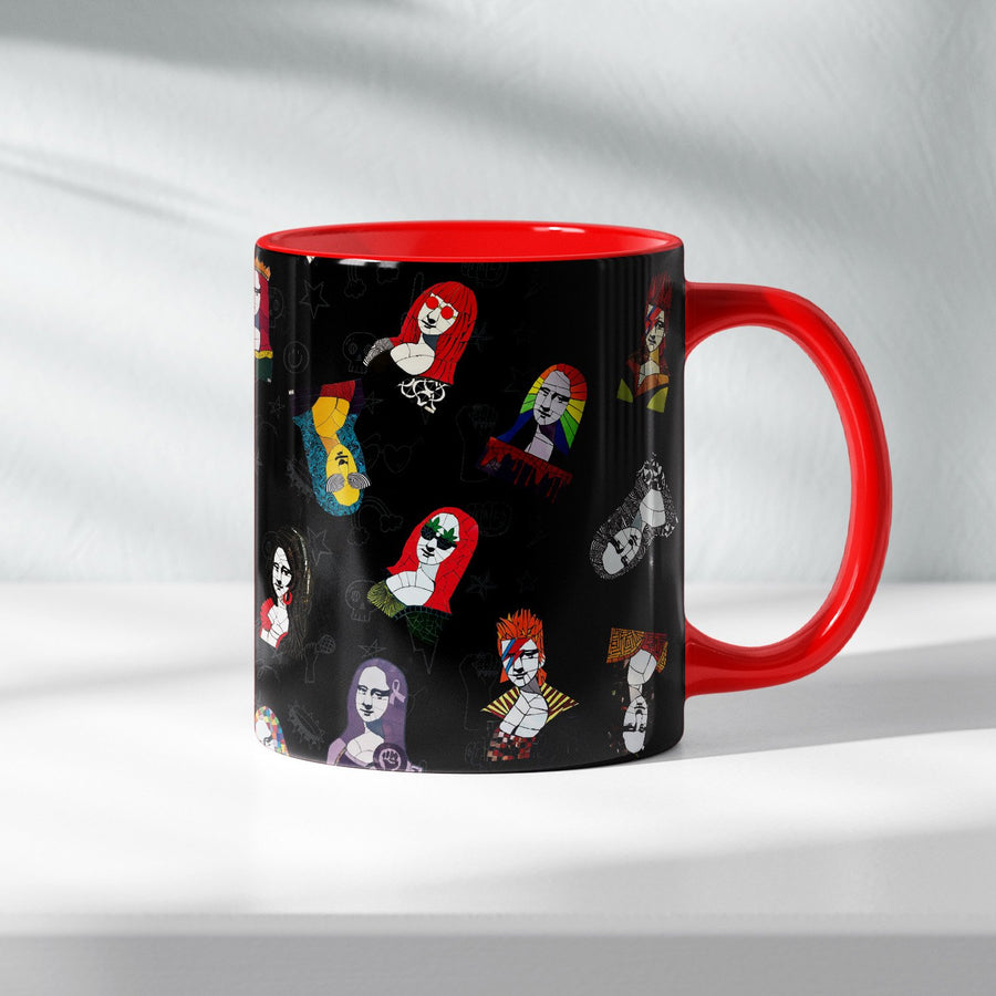 Caneca Rock ‘n’ Roll Preto e Vermelho