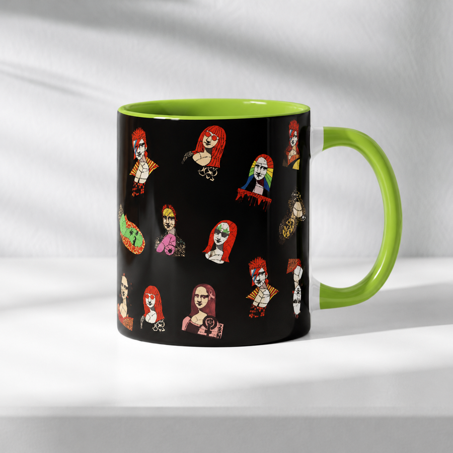 Caneca Colors Verde e Preto