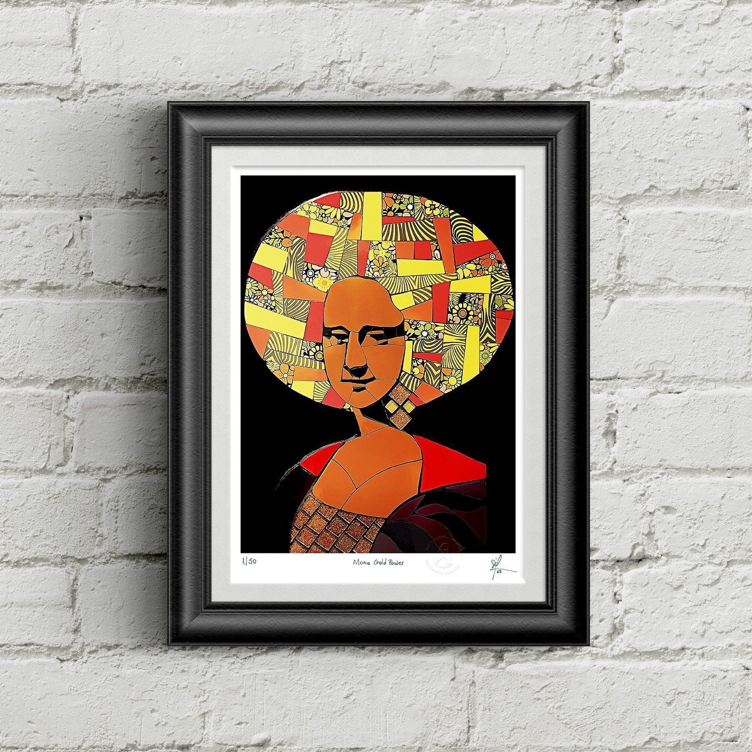 Fine Art Colecionável Mona Gold Power
