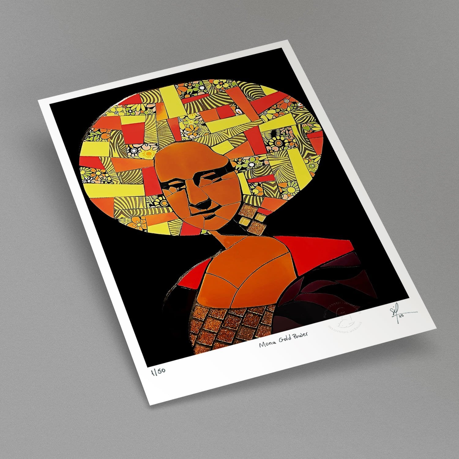 Fine Art Colecionável Mona Gold Power