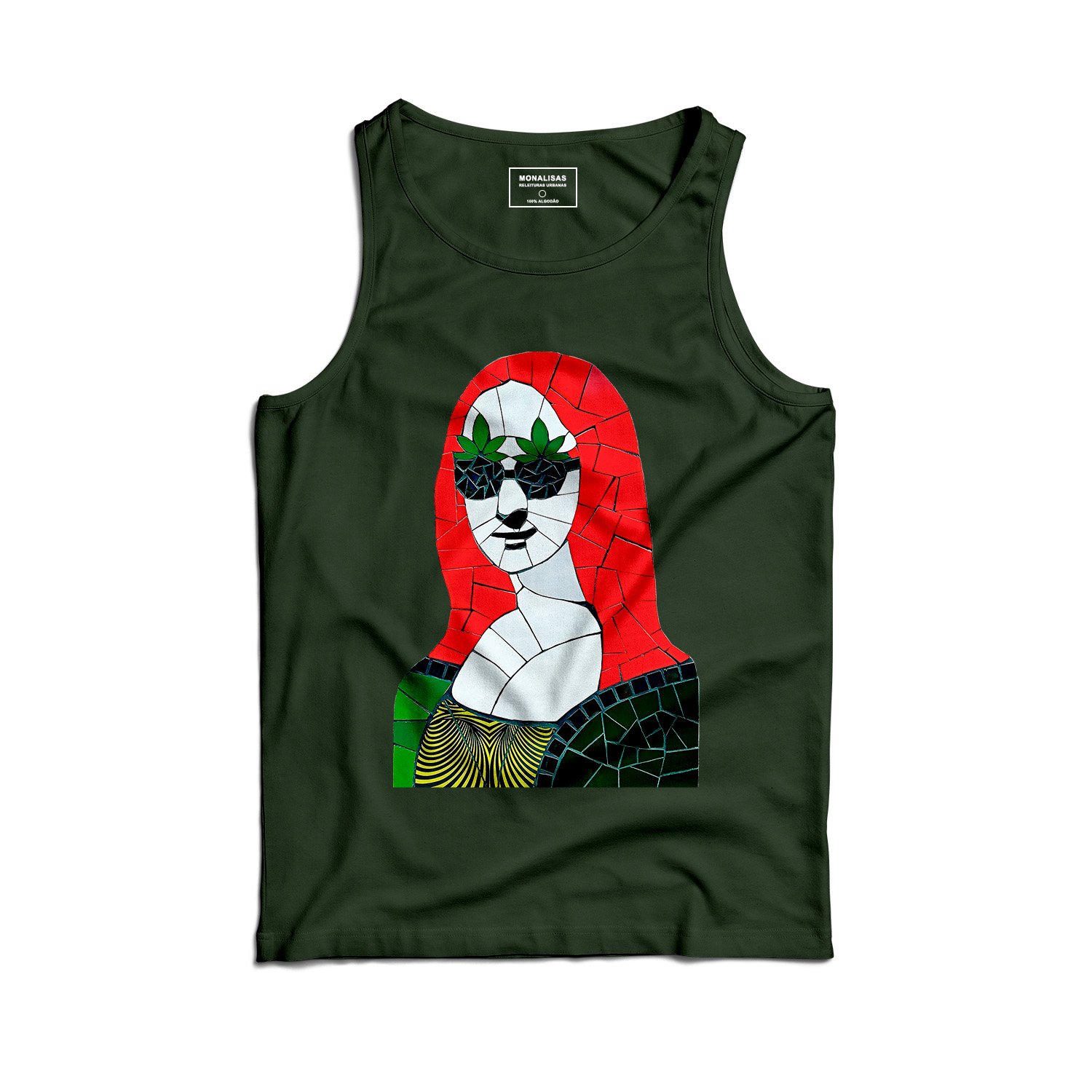 Camiseta Regata MonaBrisa Verde Escuro
