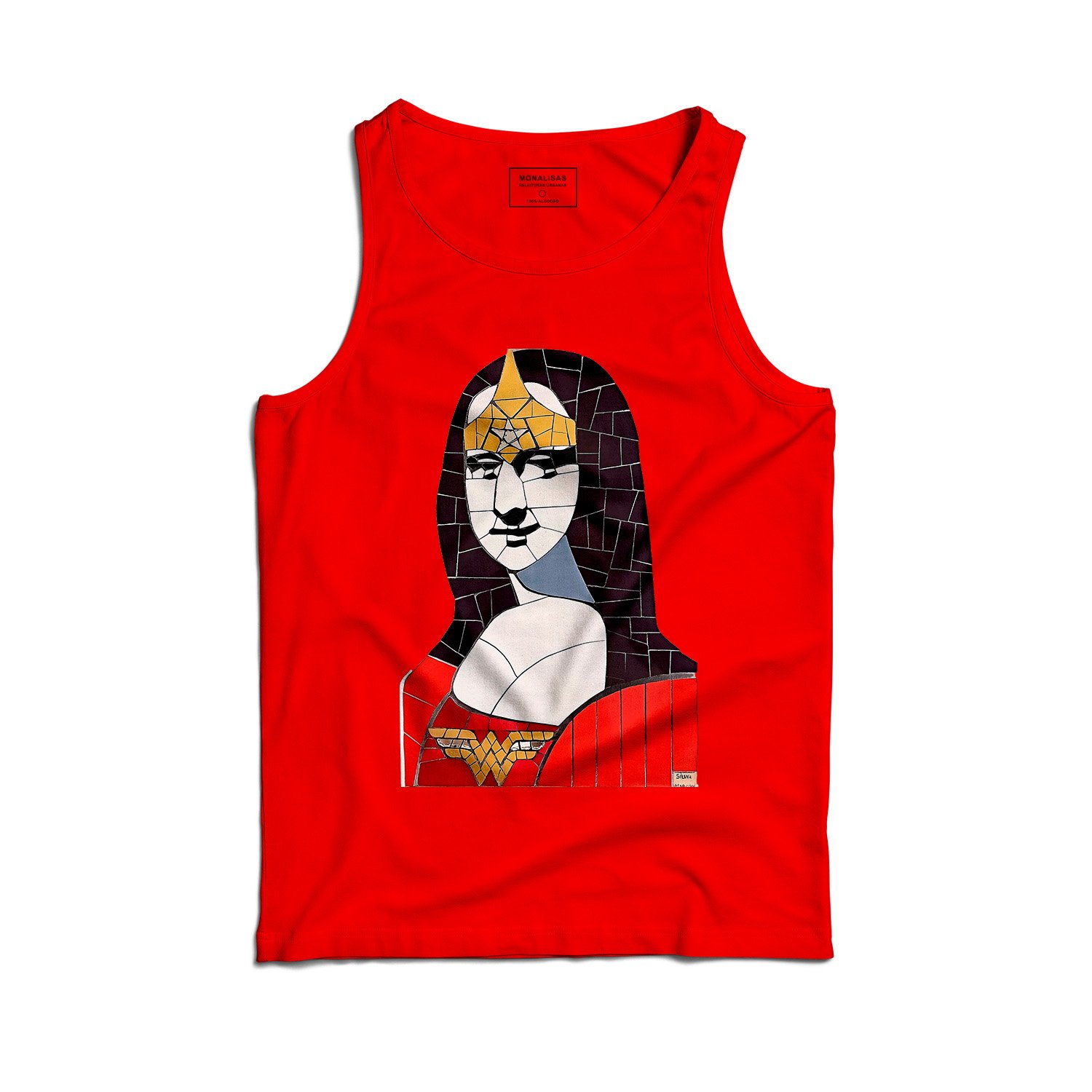 Camiseta Regata Wonder Lisa ll Vermelha