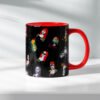 Caneca Rock n Roll Preto Vermelho