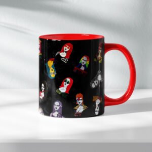 Caneca Rock n Roll Preto Vermelho