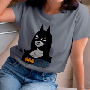 Camiseta Monalisando Batmona Cinza 1