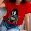 Camiseta Monalisando Kiss Mona Vermelho 1