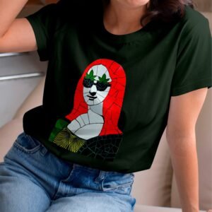 Camiseta Monalisando MonaBrisa Verde Escuro 1