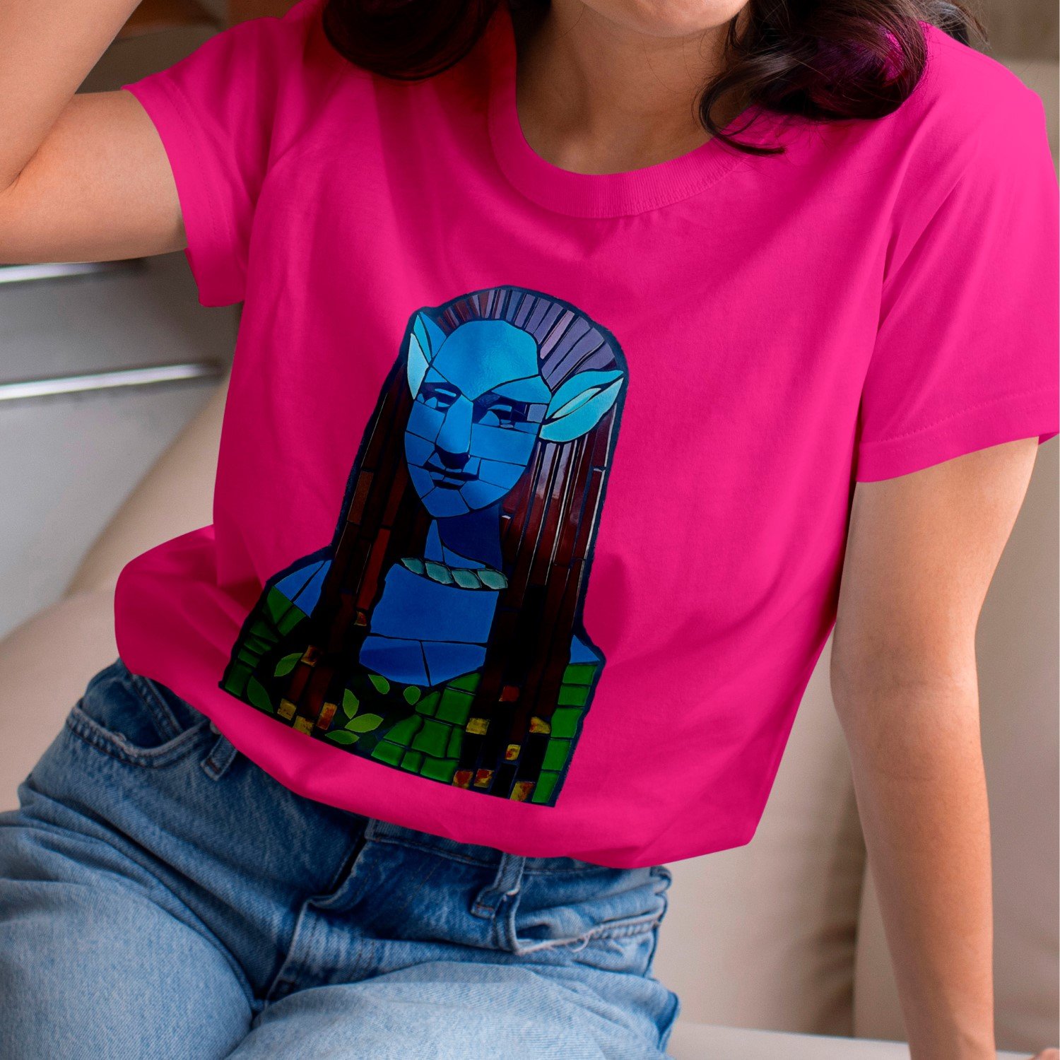 Camiseta Monalisando Neytiri Mona Rosa 1