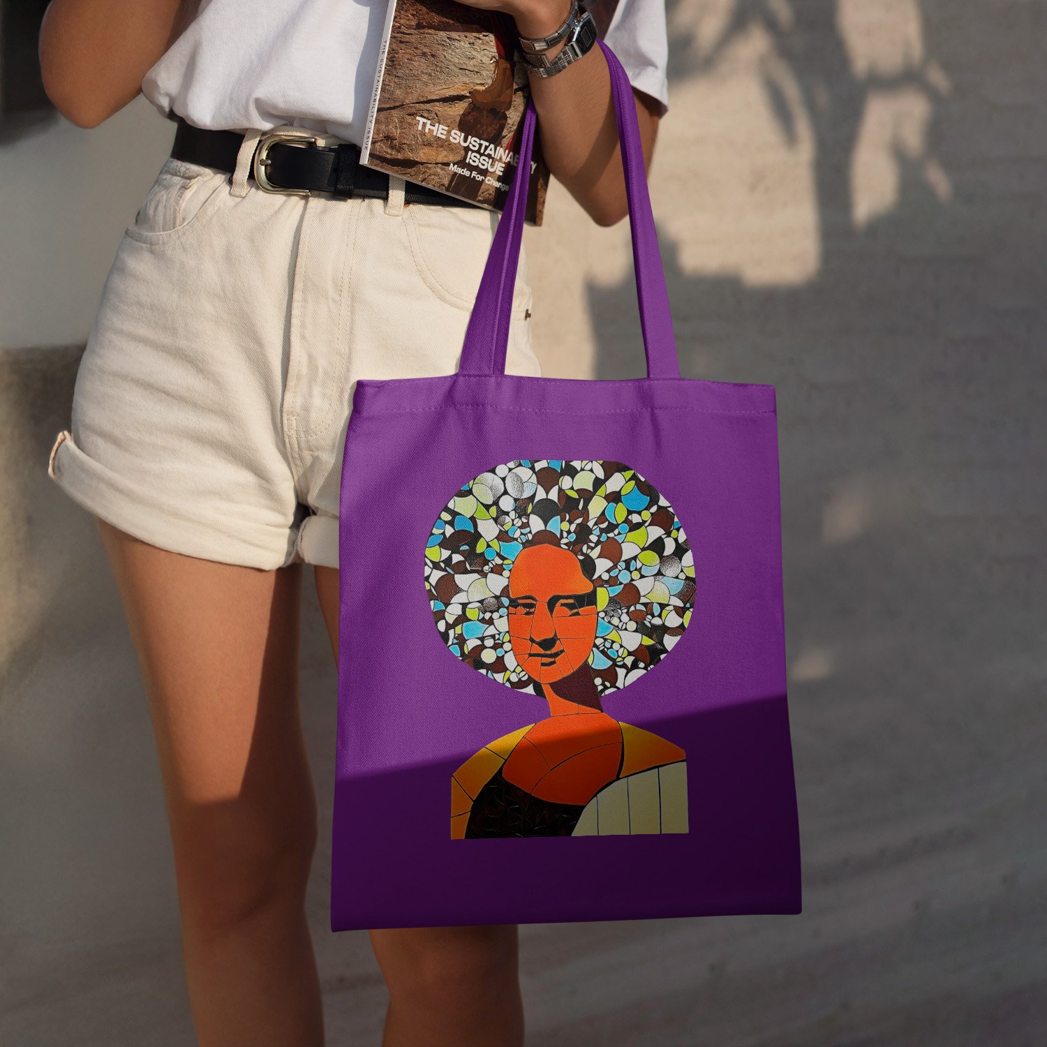 Ecobag Black Mona Blues Roxo