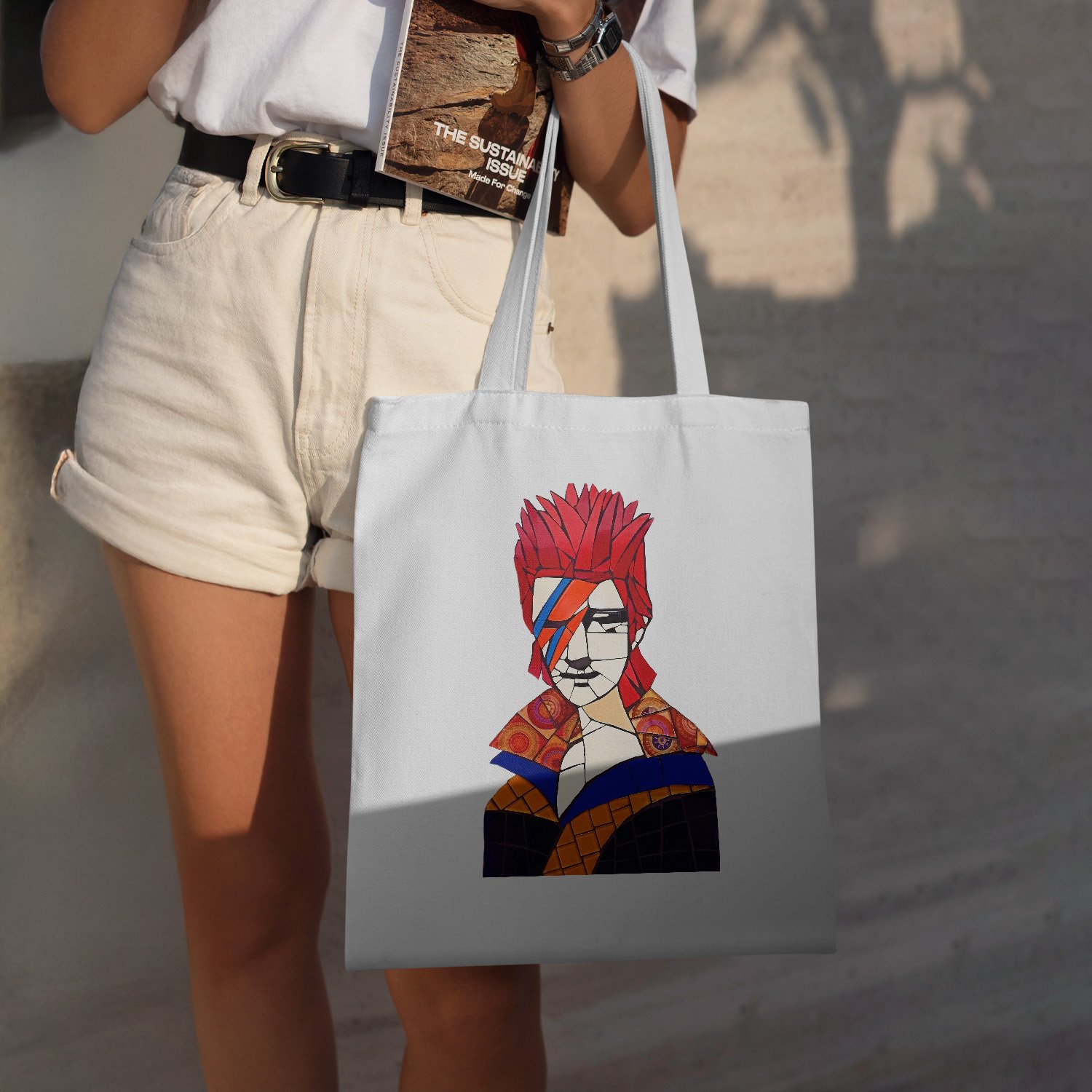 Ecobag Mona Bowie IV Branco