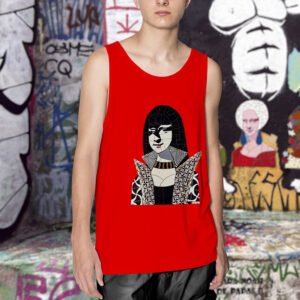 Camiseta Regata Kiss Mona Vermelha