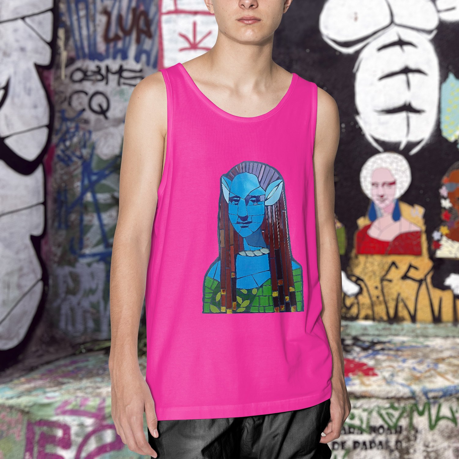 Camiseta Regata Neytiri Mona Rosa