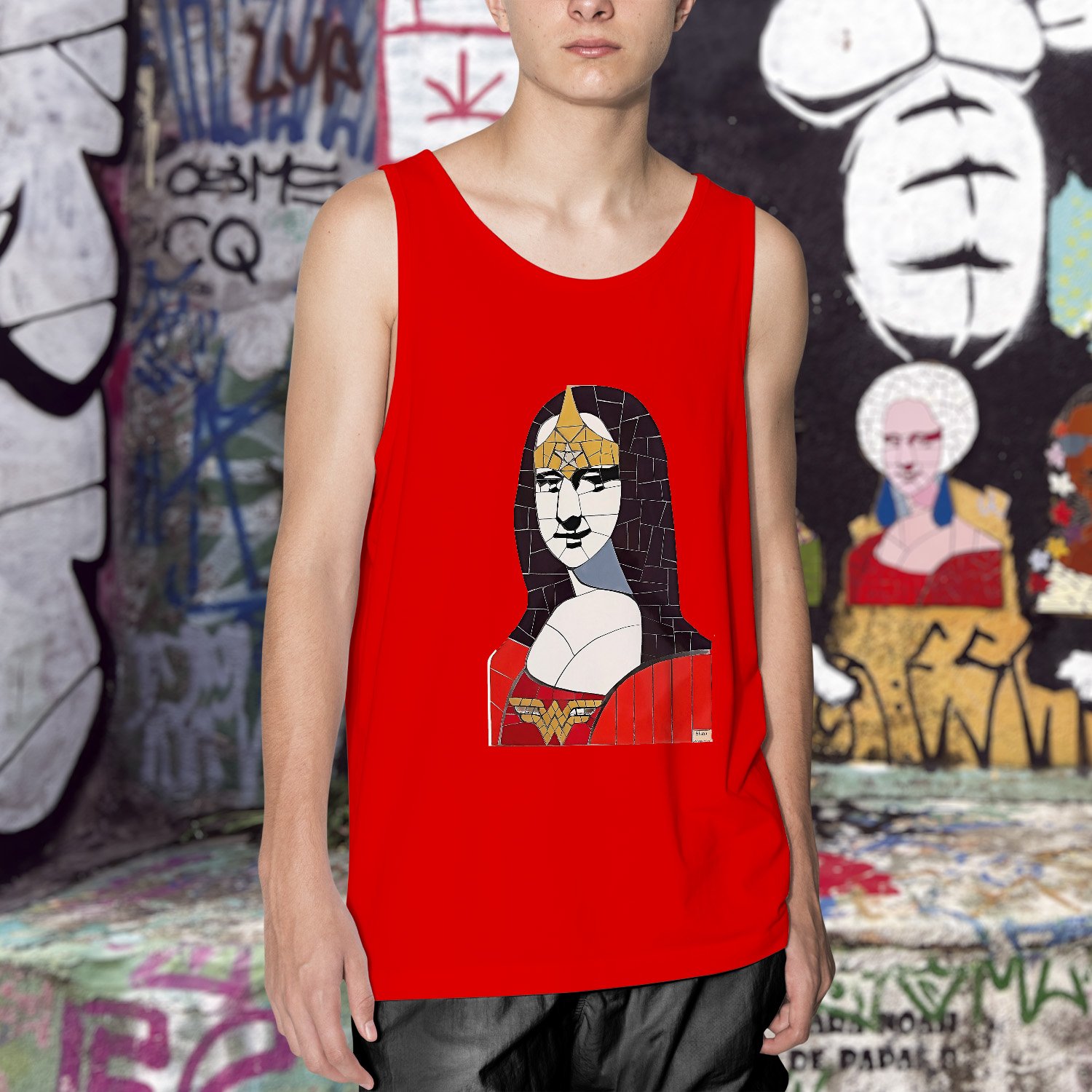 Camiseta Regata Wonder Lisa II Vermelho